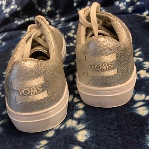 Toms silver sneakers. Size 7.5